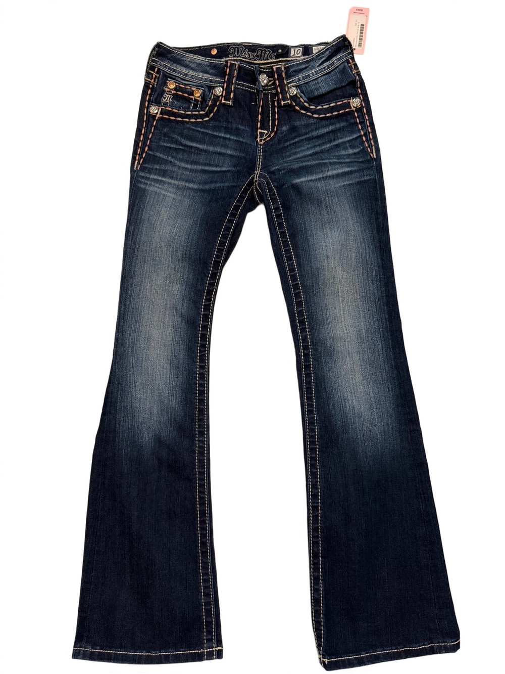 NWT Miss Me Girls Jeans Size 10 Bootcut Dark Wash JK5014B56 MK110